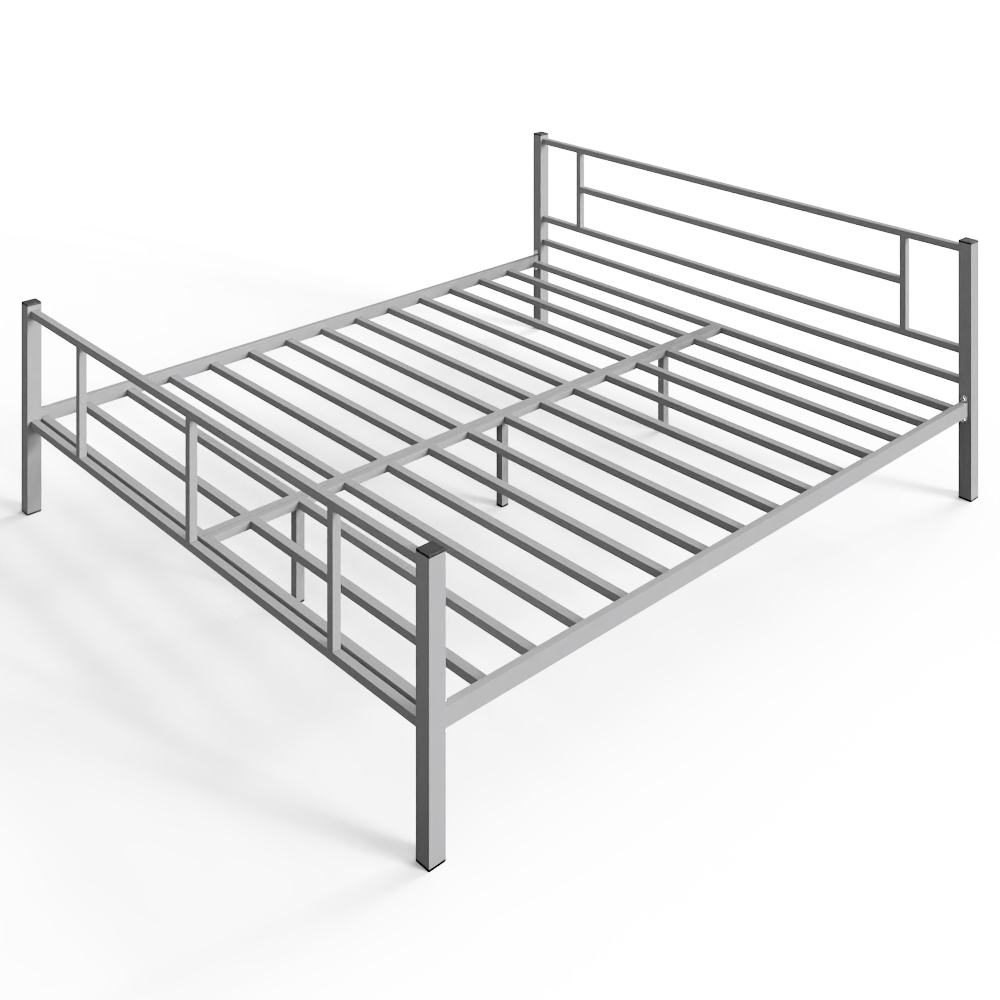 Кровать двуспальная металлическая