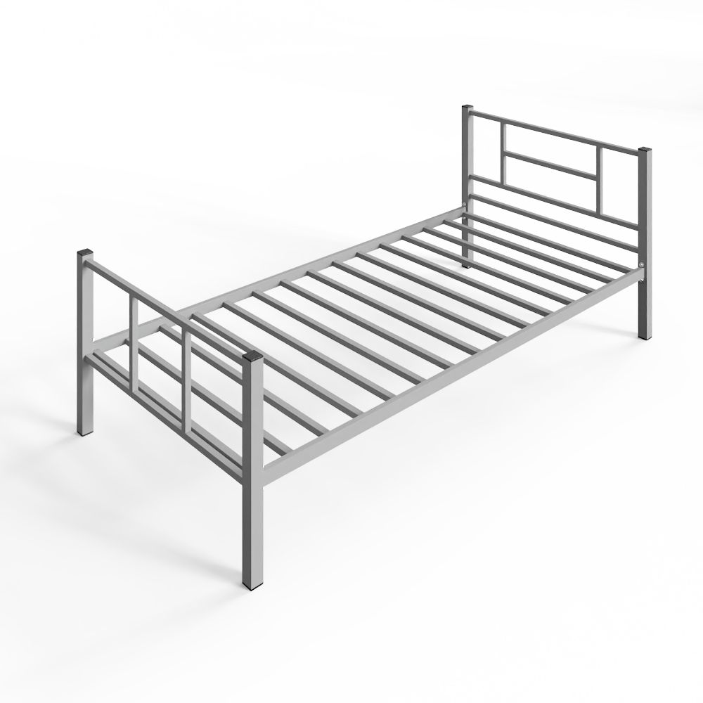Кровать одноярусная металлическая