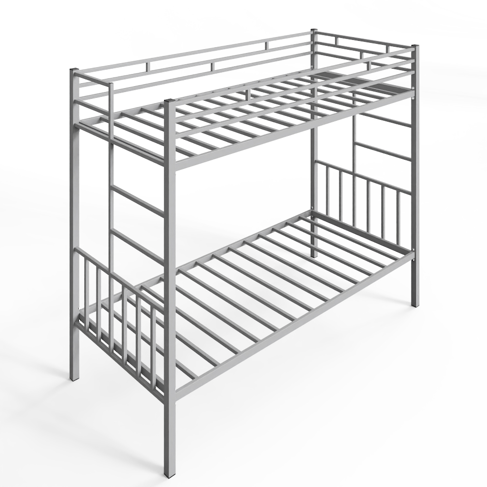 Кровать двухъярусная металлическая